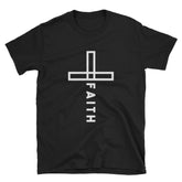 Faith Christian Cross T-Shirt EternalChristianTees Black 3XL